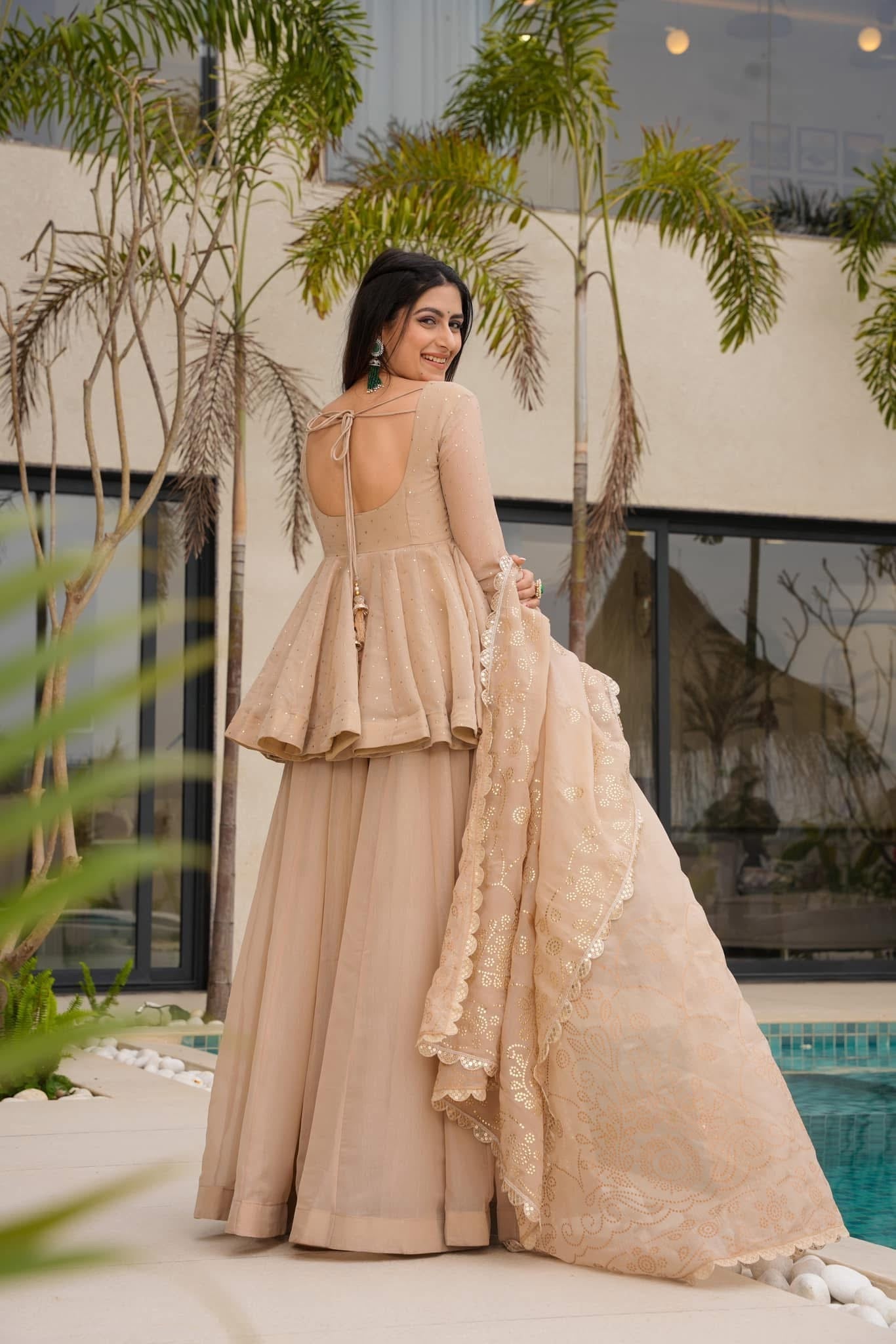 Festive & Wedding Wear Organza Sharara Set for Women