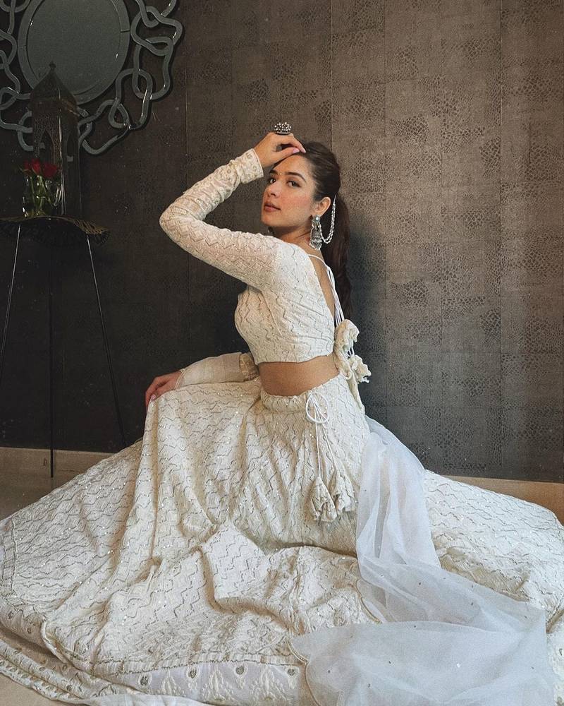 Royal White Georgette Lehenga Choli Suits-Party Wear