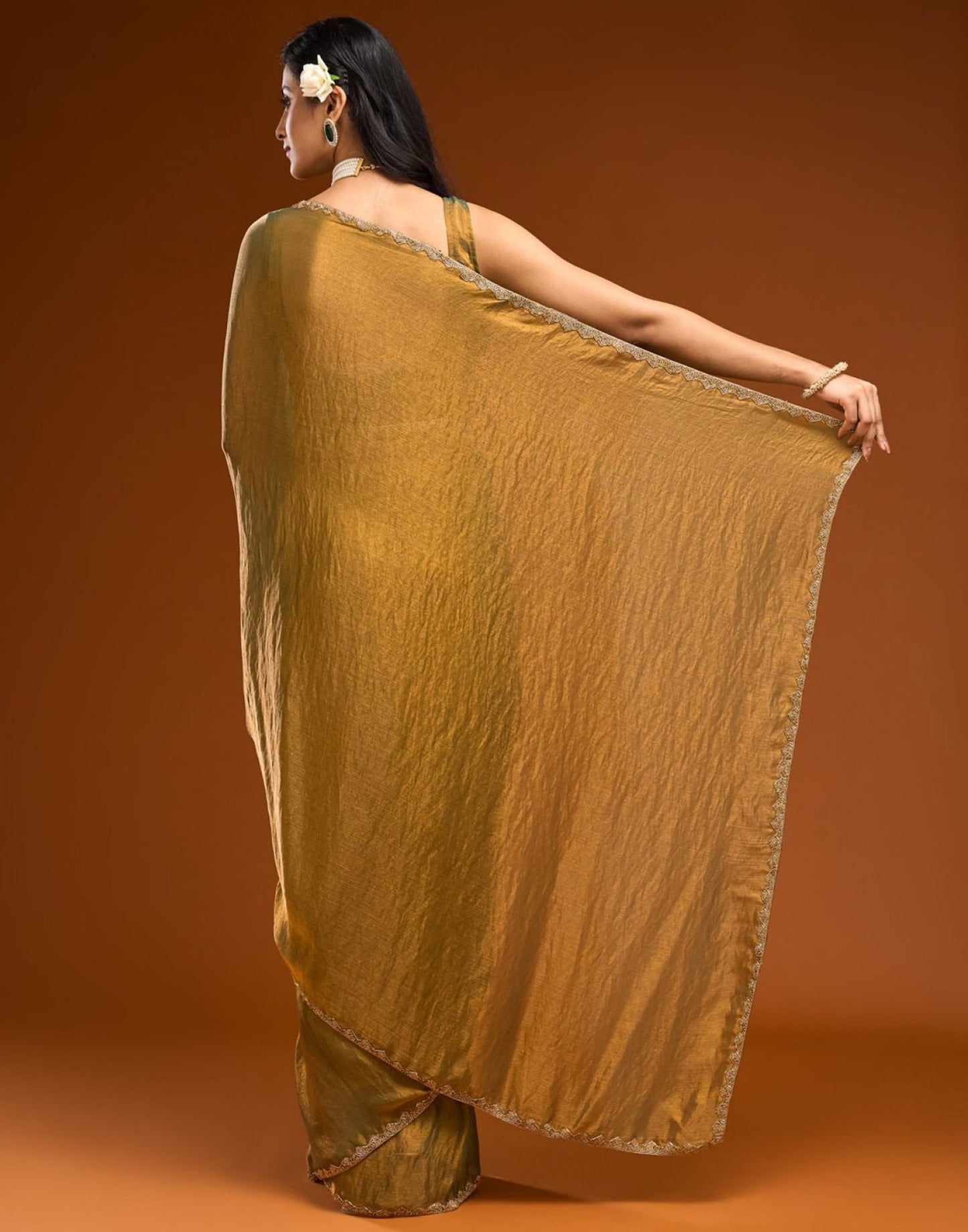 Modern Soft Organza Saree For Party Look