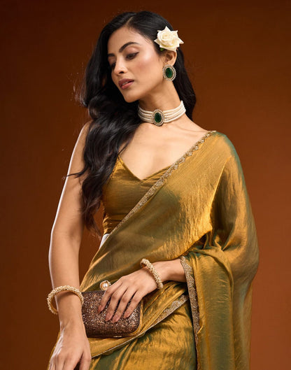 Modern Soft Organza Saree For Party Look