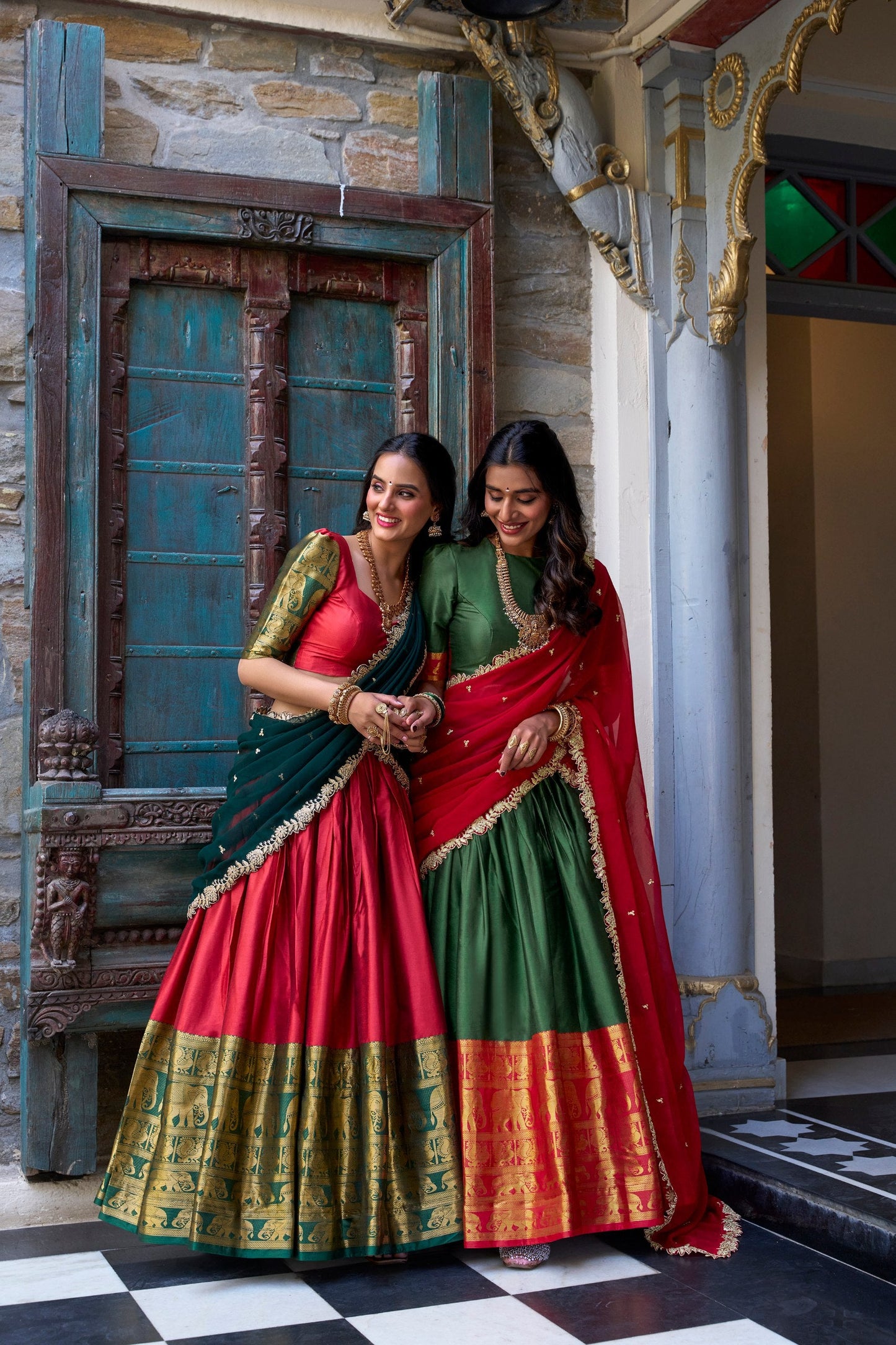 Radiant  Narayan Pattu Zari Weaving Worked Lehenga Choli - Perfect For Wedding Occasion
