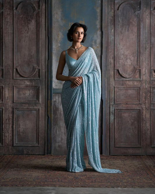Dazzling All Over Sequin Saree For Modern Women