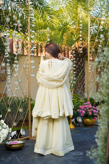Festive Special Full Sleeves Real Mirror Work Sharara Suit