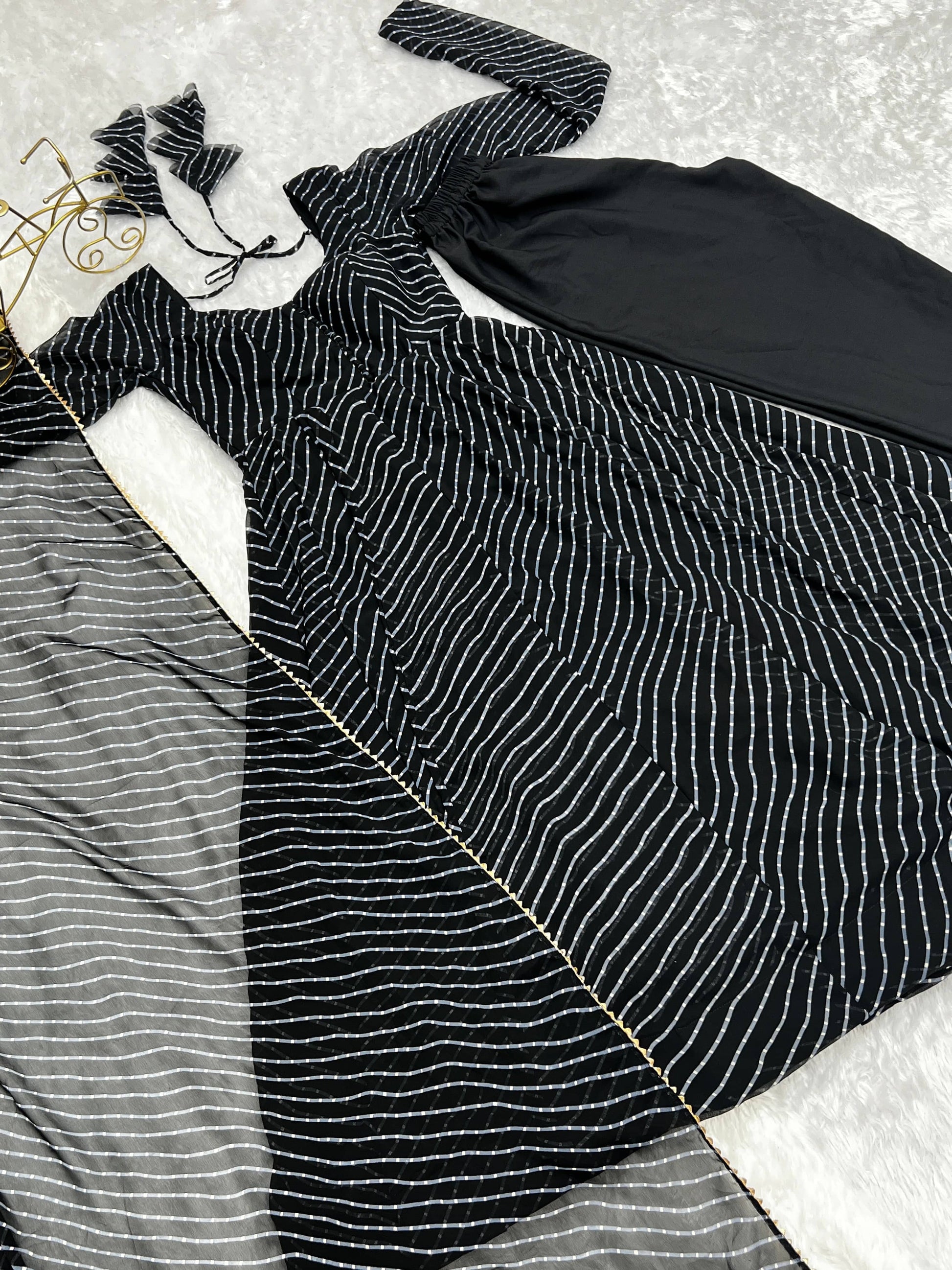 Splendid Faux Georgette Printed Fully Stitched Anarkali Pant Suit - INDIAN ELEGANCE