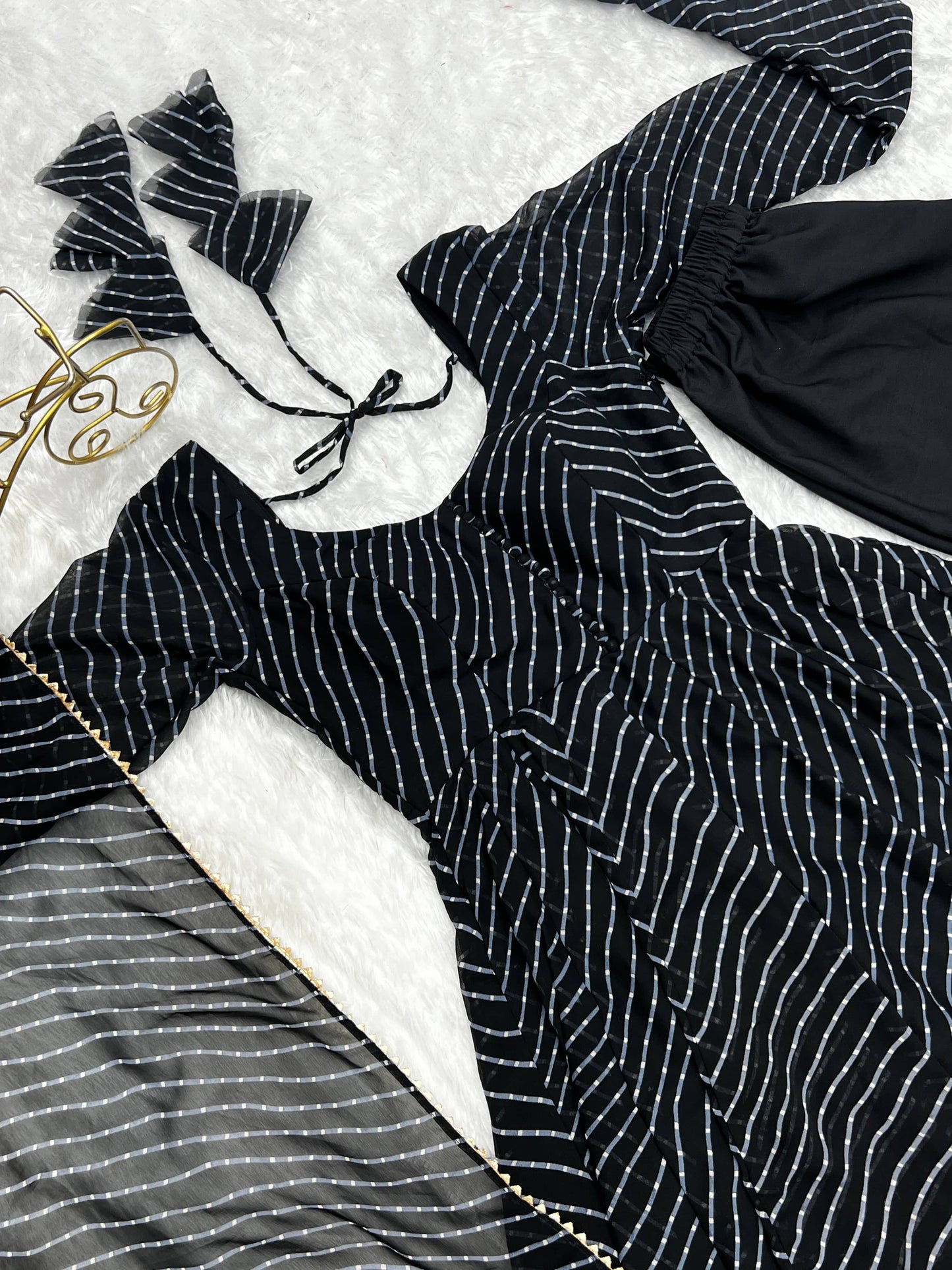 Splendid Faux Georgette Printed Fully Stitched Anarkali Pant Suit - INDIAN ELEGANCE