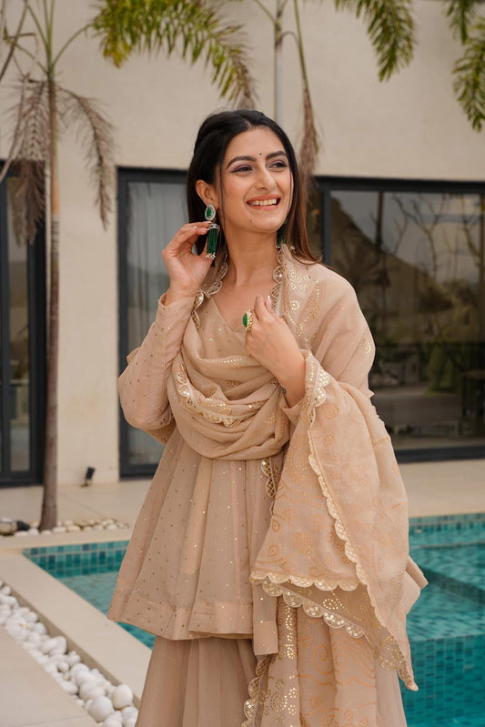Festive & Wedding Wear Organza Sharara Set for Women