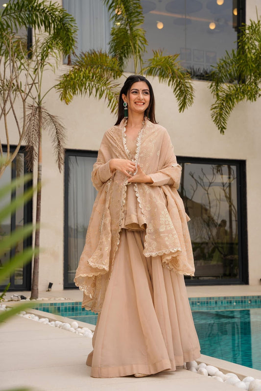 Festive & Wedding Wear Organza Sharara Set for Women