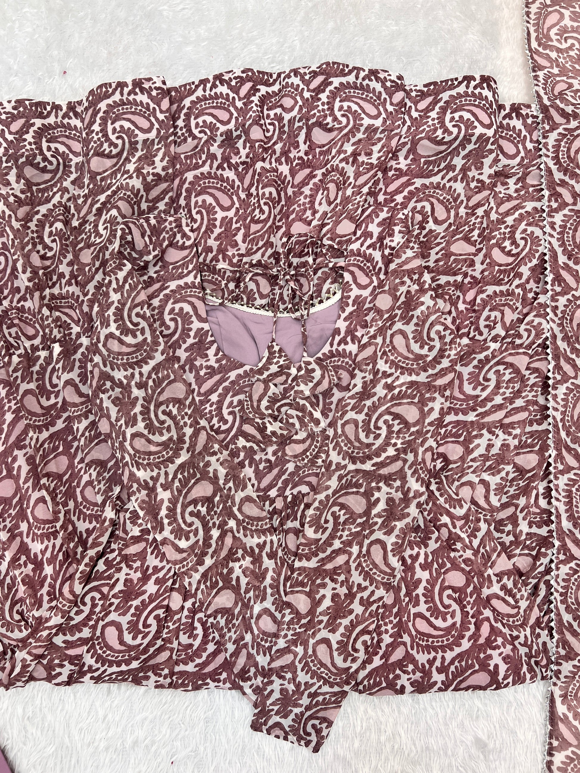 Amazing Digital Printed Faux Georgette Anarkali Pant Suit - INDIAN ELEGANCE