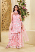 Festival Wear Butterfly Net Salwar Palazzo Suits