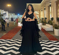 Royal Black Georget  Full Stiched Lehenga Choli Set