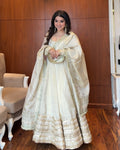 Wardrobe With This Beautifully Chinon Embroidered Work Anarkali Gown