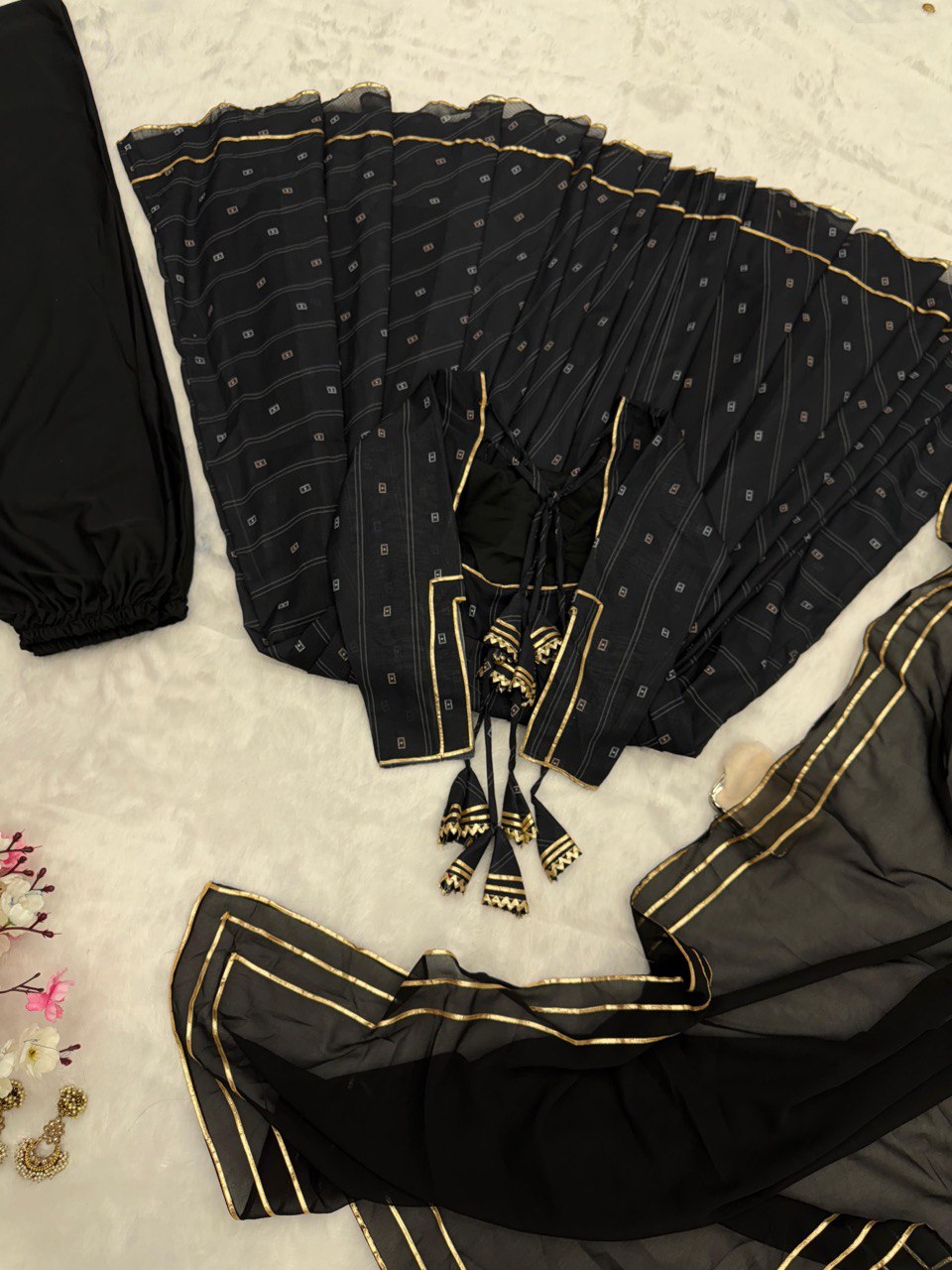 Exclusive Black Color Georgette Sequence Work Anarkali Suit